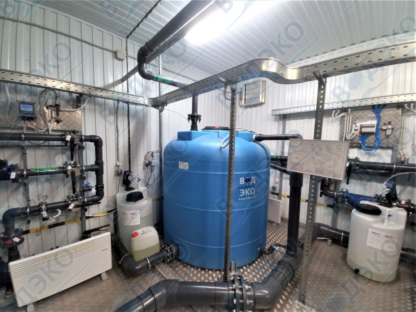 Станция очистки воды АКВАФЛОУ КБМ любой производительности в контейнере